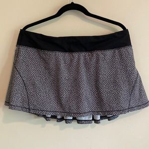 lululemon Black & White Tennis Skirt Sz 12